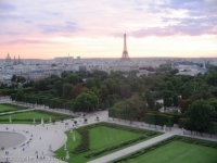 Вид на Париж с колеса обозрения