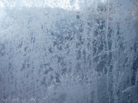 Снежинки на стекле фуникулера (мороз -15)