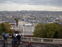 Вид на Париж с холма Монмартра