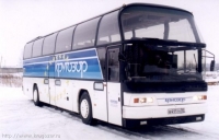 полутораэтажный автобус (зимой)